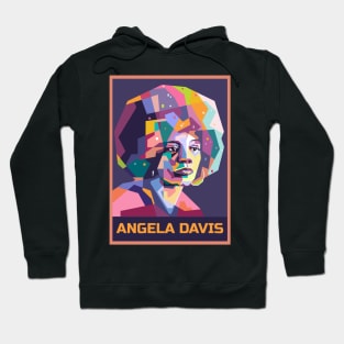 Abstract Angela Davis in WPAP Hoodie
